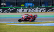 Marc Marquez of the Ducati Lenovo Team participates in MotoGP Free Practice 1 at Chang Int...