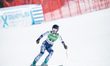 Barbora Novakova of the Czech Republic arrives at the finish line during the Audi FIS Worl...