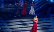 Elettra Lamborghini and Las Ketchup attend the 76th Sanremo Music Festival 2026 at Teatro...
