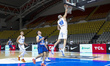 Guy Palatin of Israel scores. Israel plays against Cyprus for the FIBA World Cup 2027 Qual...