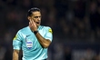 Referee Serdar Gozubuyuk officiates the Dutch Eredivisie match between SC Telstar and NAC...