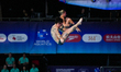Ellie Cole and Cassiel Rousseau of Team Australia compete in the Mixed Team Event Final du...