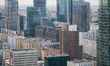 A westward skyline view shows Generation Park, Warsaw Spire, the Studio complex, The Bridg...