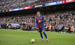 Raphina of FC Barcelona controls the ball during the La Liga EA Sports 2025/26 match betwe...