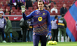 Wojciech Szczesny trains during the match between FC Barcelona and Villarreal CF, correspo...