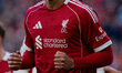 Joe Gomez of Liverpool is seen during the Premier League match between Liverpool and West...