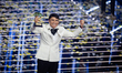 Sal da Vinci attends the 76th Sanremo Music Festival 2026 at Teatro Ariston in Sanremo, It...