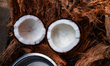 The coconut sprouts and white flesh, or ''coconut meat,'' are removed for food products by...