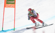 Cornelia Huetter of Austria participates in the 6th women's Super-G race during the Audi F...