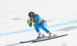 Laura Pirovano of Italy participates in the 6th women's Super-G race during the Audi FIS W...