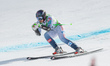 Marte Monsen of Norway participates in the 6th women's Super-G race during the Audi FIS Wo...