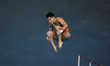 Randal Willars Valdez of Mexico competes in the Men's 10m Platform Final during the World...