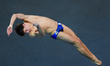 Mark Hrytsenko of Ukraine competes in the Men's 10m Platform Final during the World Aquati...