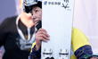 Tsubaki Miki of Japan competes during the FIS Snowboard World Cup, Parallel Giant Slalom,...