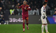 Wesley of A.S. Roma celebrates after scoring the goal of 1-0 during the 27th day of the Se...