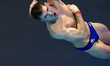 Ross Haslam of Great Britain competes in the Men's 3m Springboard Final during the World A...