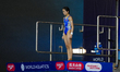 Jiang Linjing of China competes in the Women's 10m Platform Final during the World Aquatic...