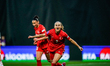 Arzu Karabulut of Turkey celebrates her team's third goal during the FIFA Women's World Cu...