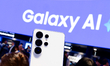 The Samsung Galaxy S26 Ultra high-end smartphone by Samsung is shown in close-up to highli...