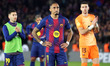 Raphinha Dias stands at the end of the match between FC Barcelona and Club Atletico de Mad...