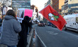 Residents protest plans to move the local immigration office to the federal building downt...