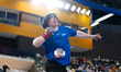 Luka de Wilde of Leiden Atletiek competes in the Men's Shot Put Final on Day 1 at the ASIC...
