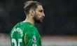 Manchester City goalkeeper Gianluigi Donnarumma participates in the Premier League match b...