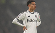 Joshua King of Fulham plays during the Premier League match between Fulham and West Ham Un...