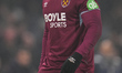 Adama Traore of West Ham United plays during the Premier League match between Fulham and W...