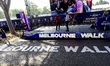 The famous Melbourne Walk takes place during the Formula 1 Melbourne media day in Albert P...