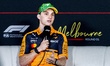 Formula 1 driver Oscar Piastri of the McLaren Mastercard Formula 1 Team attends the press...