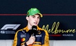 Formula 1 driver Oscar Piastri of the McLaren Mastercard Formula 1 Team attends the press...