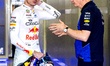 Formula 1 driver Max Verstappen of Oracle Red Bull Racing and chief engineer Paul Monaghan...