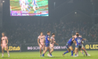 General match action occurs during the BetFred Super League match between Wakefield Trinit...