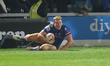 Will Tate scores a try during the BetFred Super League match between Wakefield Trinity and...