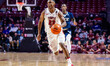 Derrian Ford (22) of the Temple Owls drives the ball during an NCAA men's basketball game...