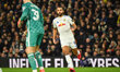 Dominic Calvert-Lewin of Leeds United closes down Melker Ellborg of Sunderland during the...
