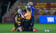 Paul McShane receives treatment during the BetFred Super League match between York City Kn...
