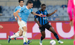 Kamaldeen Sulemana of Atalanta BC and Adam Marusic of SS Lazio during the serie Coppa Ital...