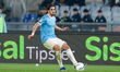 Matteo Cancellieri of SS Lazio in action during the serie Coppa Italia Semi-Final First Le...