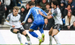 Charlie McNeill of Sheffield Wednesday battles with Lewis Travis of Derby County during th...