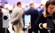 The Honor Magic 8 Pro flagship smartphone is showcased at the Fira Gran Via, featuring a 6...