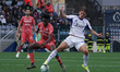 Nicolas Paz (Como 1907) plays during the Serie A TIM match between Cagliari Calcio and Com...