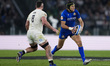 Juan Ignacio Brex of Italy Rugby is in action during the Guinness Six Nations 2026 match b...