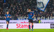 Gianluca Scamacca celebrates a goal during the match between Atalanta BC and Udinese Calci...