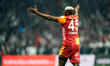 Victor Osimhen of Galatasaray SK is in action during the Trendyol Super League match betwe...