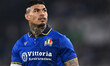 Monty Ioane of Italy is in action during the Guinness Six Nations 2026 match between Italy...