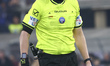 Antonio Rapuano officiates during the Serie A match between Atalanta BC and Udinese in Ber...