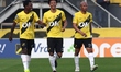 NAC Breda player Kamal Sowah scores during the Dutch Eredivisie match between NAC and Feye...