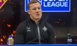 Luke Robinson speaks in his post-match press conference during the BetFred Super League ma...